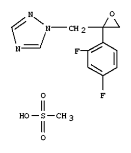 2(2,4-difluorophenyl)-1-(1H-1,2,4-triazole-1-yl)2,3 epoxy propane methane sulphonate  