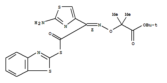 2-Mercaptobenzothiazolyl-(Z)-(2-aminothiazol-4-yl)-2-(tert-butoxycarbonyl) isopropoxyiminoacetate (BPTA)