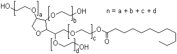 Sorbitan,monododecanoate, poly(oxy-1,2-ethanediyl) derivs.