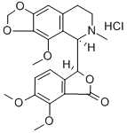 1(3H)-Isobenzofuranone,6,7-dimethoxy-3-[(5R)-5,6,7,8-tetrahydro-4-methoxy-6-methyl-1,3-dioxolo[4,5-g]isoquinolin-5-yl]-,hydrochloride (1:1), (3S)-