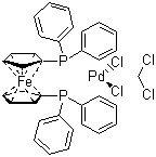 1,1'-Bis(diphenylphosphino)ferrocene-palladium( II)dichloride dichloromethane complex