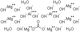 Magnesium aluminum hydroxide carbonate hydrate