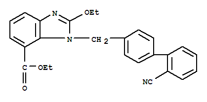Ethyl-2-Ethoxy-1-[[(2'-Cyanobiphenyl-4-yl) Methyl] Benzimidazole]-7-Carboxylate  
