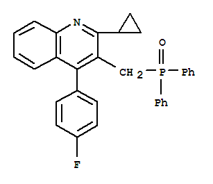 2-cyclopropyl-3-[(diphenylphosphinyl)methyl]-4-(4-fluorophenyl)-Quinoline