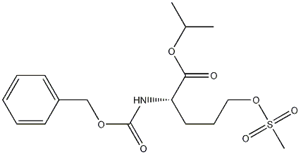 N-benzoxycarbonyl-5-(methylsulfonyloxy)-L-norvaline,iso-propyl ester