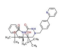 1-[4-(pyridin-2-yl)phenyl]-5(S)-2,5-bis[(tert-butyloxycarbonyl)amino]-4(S)-hydroxy-6-phenyl-2-azahexane
