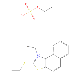 Naphtho(1,2-d)thiazolium, 1-ethyl-2-(ethylthio)-, ethyl sulfate