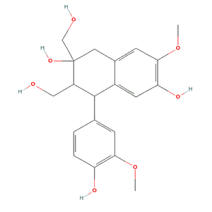 4-(4-hydroxy-3-methoxy-phenyl)-2,3-bis(hydroxymethyl)-7-methoxy-tetralin-2,6-diol
