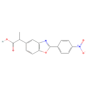 2-[2-(4-nitrophenyl)benzooxazol-5-yl]propanoic acid