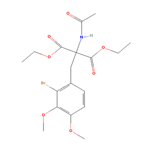 diethyl 2-acetamido-2-[(2-bromo-3,4-dimethoxy-phenyl)methyl]propanedioate