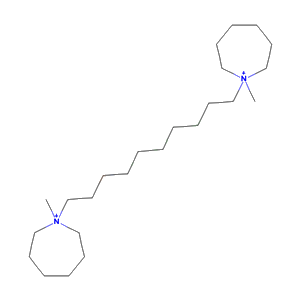 1-methyl-1-[10-(1-methyl-1-azoniacyclohept-1-yl)decyl]-1-azoniacycloheptane