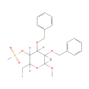2-(iodomethyl)-6-methoxy-3-methylsulfonyloxy-4,5-bis(phenylmethoxy)oxane