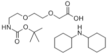 N-cyclohexylcyclohexanamine;2-[2-[2-[(2-methylpropan-2-yl)oxycarbonylamino]ethoxy]ethoxy]acetic acid