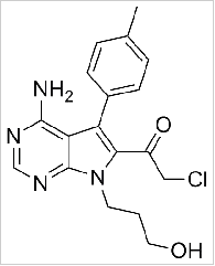 7H-Pyrrolo[2,3-d]pyrimidine-7-propanol, 4-amino-5-(4-methylphenyl)-