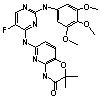 6-[[5-fluoro-2-(3,4,5-trimethoxyanilino)pyrimidin-4-yl]amino]-2,2-dimethyl-4H-pyrido[3,2-b][1,4]oxazin-3-one