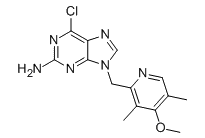 6-chloro-9-[(4-methoxy-3,5-dimethylpyridin-2-yl)methyl]purin-2-amine