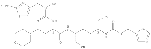 1,3-thiazol-5-ylmethyl N-[(2R,5R)-5-[[(2S)-2-[[methyl-[(2-propan-2-yl-1,3-thiazol-4-yl)methyl]carbamoyl]amino]-4-morpholin-4-ylbutanoyl]amino]-1,6-diphenylhexan-2-yl]carbamate