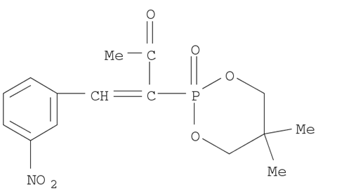 5,5-Dimethyl-2-(1-(3-nitrophenyl)-3-oxo-1-buten-2-yl)-2-oxo-1,3,2-dioxaphosphorinane  