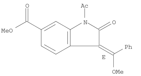 (E)-methyl 1-acetyl-3-(methoxy(phenyl)methylene)-2-oxoindoline-6-carboxylate