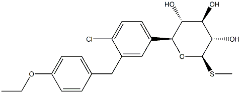 (2S,3R,4R,5S,6R)-2-(4-chloro-3-(4-ethoxybenzyl)phenyl)-6-(methylthio)tetrahydro-2H-pyran-3,4,5-triol  Sotagliflozin  