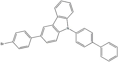 9-(1,1-联苯基)-4-基-3-(4-溴苯基)咔唑 CAS:1028648-25-0