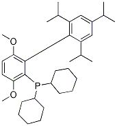 2-(二环己基膦)-3,6-二甲氧基-2',4',6'-三异丙基-1,1'-联苯,
BrettPhos