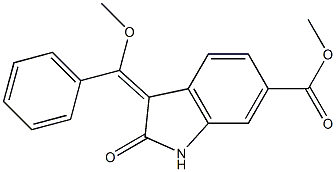 (3e)-2,3-dihydro-3-(methoxyphenylmethylene)-2-oxo-1h- indole-6-carboxylic acid methyl ester