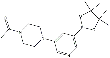 1-[4-[5-(4,4,5,5-tetramethyl-1,3,2-dioxaborolan-2-yl)pyridin-3-yl]piperazin-1-yl]ethanone