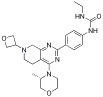 1-ethyl-3-[4-[4-[(3S)-3-methylmorpholin-4-yl]-7-(oxetan-3-yl)-6,8-dihydro-5H-pyrido[3,4-d]pyrimidin-2-yl]phenyl]urea