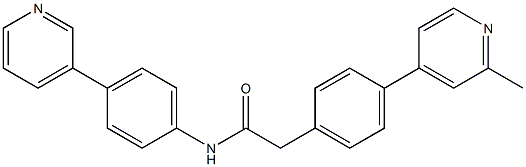 2-[4-(2-methylpyridin-4-yl)phenyl]-N-(4-pyridin-3-ylphenyl)acetamide