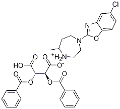 (7R)-4-(5-Chloro-1,3-benzoxazol-2-yl)-7-methyl-1,4-diazepan-1-ium (2S,3S)-2,3-bis(benzoyloxy)-3-carboxypropanoate