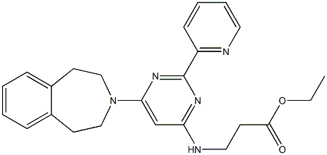 ethyl 3-[[2-pyridin-2-yl-6-(1,2,4,5-tetrahydro-3-benzazepin-3-yl)pyrimidin-4-yl]amino]propanoate