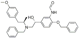 (R*,R*)-N-[5-[1-Hydroxy-2-[[2-(4-methoxyphenyl)-1-methylethyl](phenylmethyl)amino]ethyl]-2-(phenylmethoxy)phenyl]formamide  