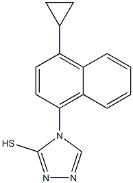4-(4-Cyclopropylnaphthalen-1-yl)-4H-1,2,4-triazole-3-thiol
