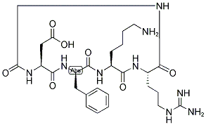 Cyclo(RGDfK)|cyclo-(Arg-Gly-Asp-D-Phe-Lys))|161552-03-0|南京肽业 产品图片