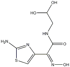 (2Z)-2-(2-amino-1,3-thiazol-4-yl)-N-(2,2-dihydroxyethyl)-2-hydroxyiminoacetamide