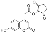 (2,5-dioxopyrrolidin-1-yl) 2-(7-hydroxy-2-oxochromen-3-yl)acetate