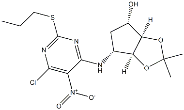 (3aR,4S,6R,6aS)-6-[[6-Chloro-5-nitro-2-(propylthio)-4-pyrimidinyl]amino]tetrahydro-2,2-dimethyl-4H-cyclopenta-1,3-dioxol-4-ol