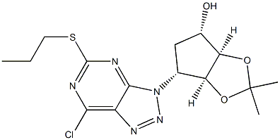 (3aR,4S,6R,6aS)-6-[7-Chloro-5-(propylthio)-3H-1,2,3-triazolo[4,5-d]pyrimidin-3-yl]tetrahydro-2,2-dimethyl-4H-cyclopenta-1,3-dioxol-4-ol
