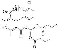 5-[di(butanoyloxy)methoxycarbonyl]-4-(2,3-dichlorophenyl)-2,6-dimethyl-1,4-dihydropyridine-3-carboxylic acid