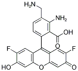7-amino-2\',7\'-difluoro-3\',6\'-dihydroxy-6-(methylamino)spiro[2-benzofuran-3,9\'-xanthene]-1-one