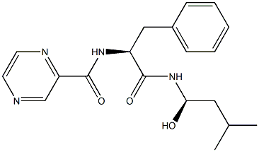 N-((S)-1-(((R)-1-hydroxy-3-methylbutyl)amino)-1-oxo-3-phenylpropan-2-yl)pyrazine-2-carboxamide