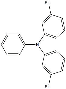 2,7-二溴-9-苯基-9H-咔唑 CAS:444796-09-2