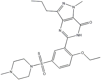 5-[2-ethoxy-5-(4-methylpiperazin-1-yl)sulfonylphenyl]-1-methyl-3-propyl-4H-pyrazolo[4,3-d]pyrimidine-7-thione