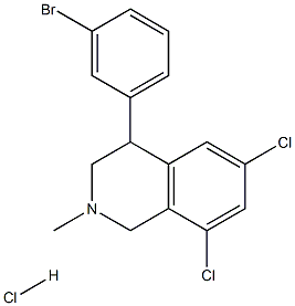 4-(3-bromophenyl)-6,8-dichloro-2-methyl-3,4-dihydro-1H-isoquinoline,hydrochloride