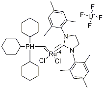 [1,3-bis(2,4,6-trimethylphenyl)imidazolidin-2-ylidene]-dichloro-(tricyclohexylphosphaniumylmethylidene)ruthenium,tetrafluoroborate