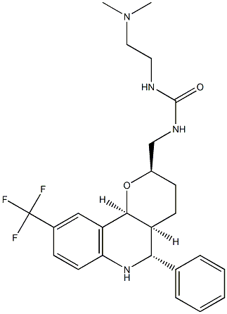 1-[[(2R,4aS,5R,10bS)-5-phenyl-9-(trifluoromethyl)-3,4,4a,5,6,10b-hexahydro-2H-pyrano[3,2-c]quinolin-2-yl]methyl]-3-[2-(dimethylamino)ethyl]urea