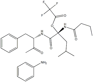 (alphaS)-alpha-Aminobenzenebutanoyl-L-leucyl-L-phenylalanine methyl ester mono(trifluoroacetate)
