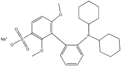 2'-Dicyclohexylphosphino-2,6-dimethoxy-3-sulfonato-1,1'–biphenyl hydrate sodium salt(water soluble SPhos), min. 98%[870245-75-3]  