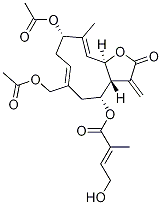 [(3aR,4R,6Z,9S,10E,11aR)-9-acetyloxy-6-(acetyloxymethyl)-10-methyl-3-methylidene-2-oxo-3a,4,5,8,9,11a-hexahydrocyclodeca[b]furan-4-yl] (E)-4-hydroxy-2-methylbut-2-enoate